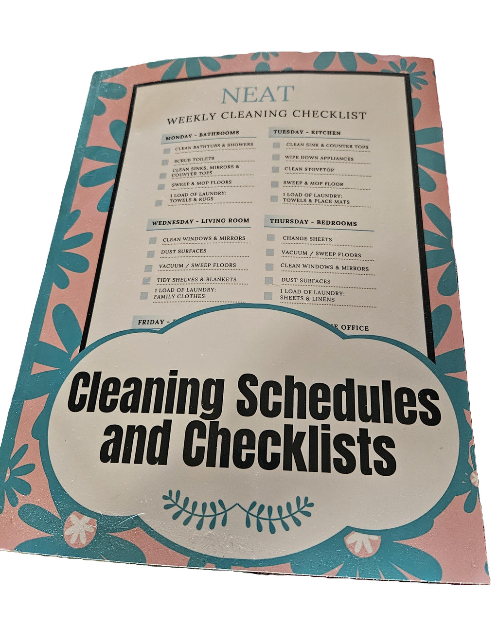 Cleaning Schedules Book