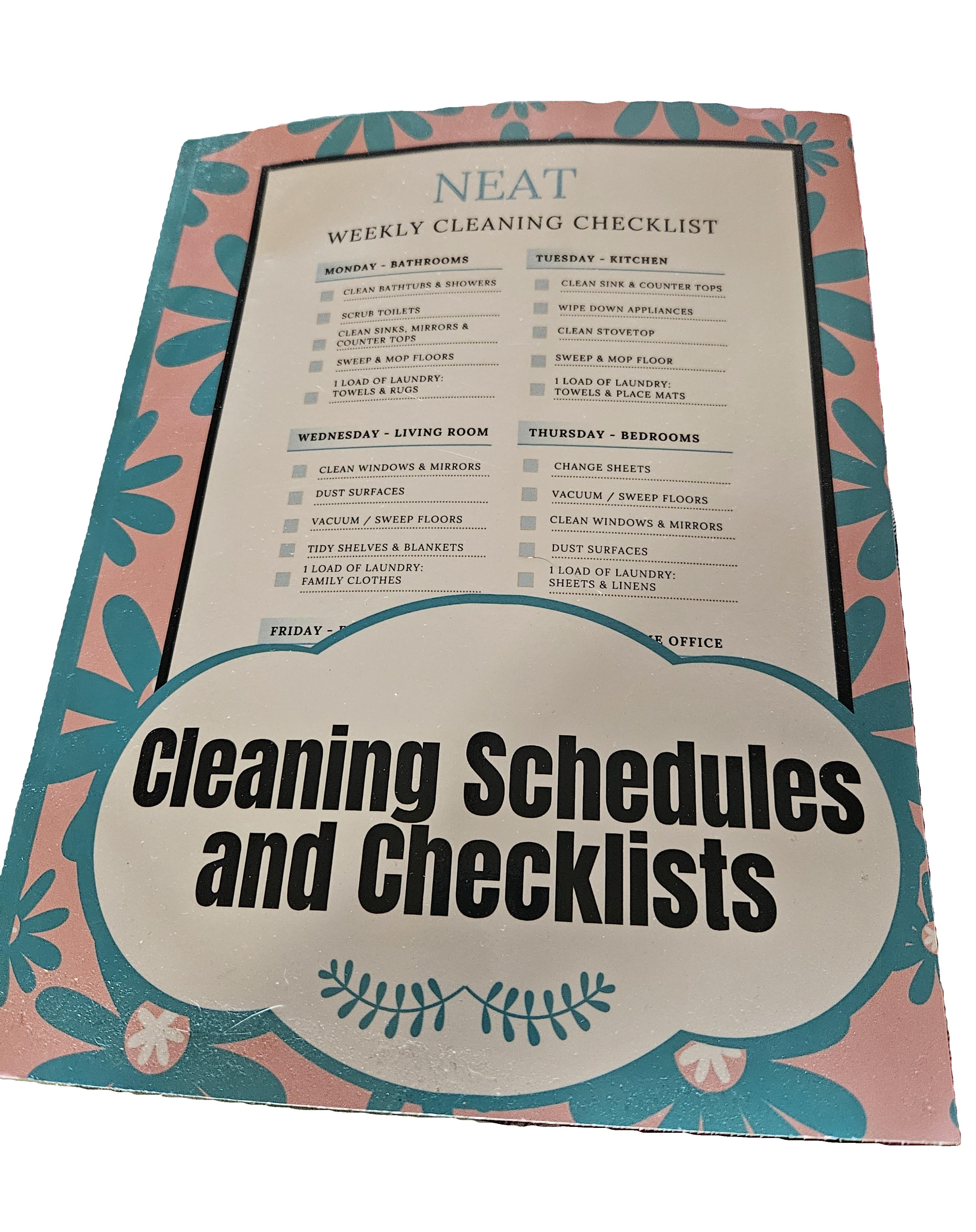 Nonfiction Book on Cleaning Schedules and Checklists