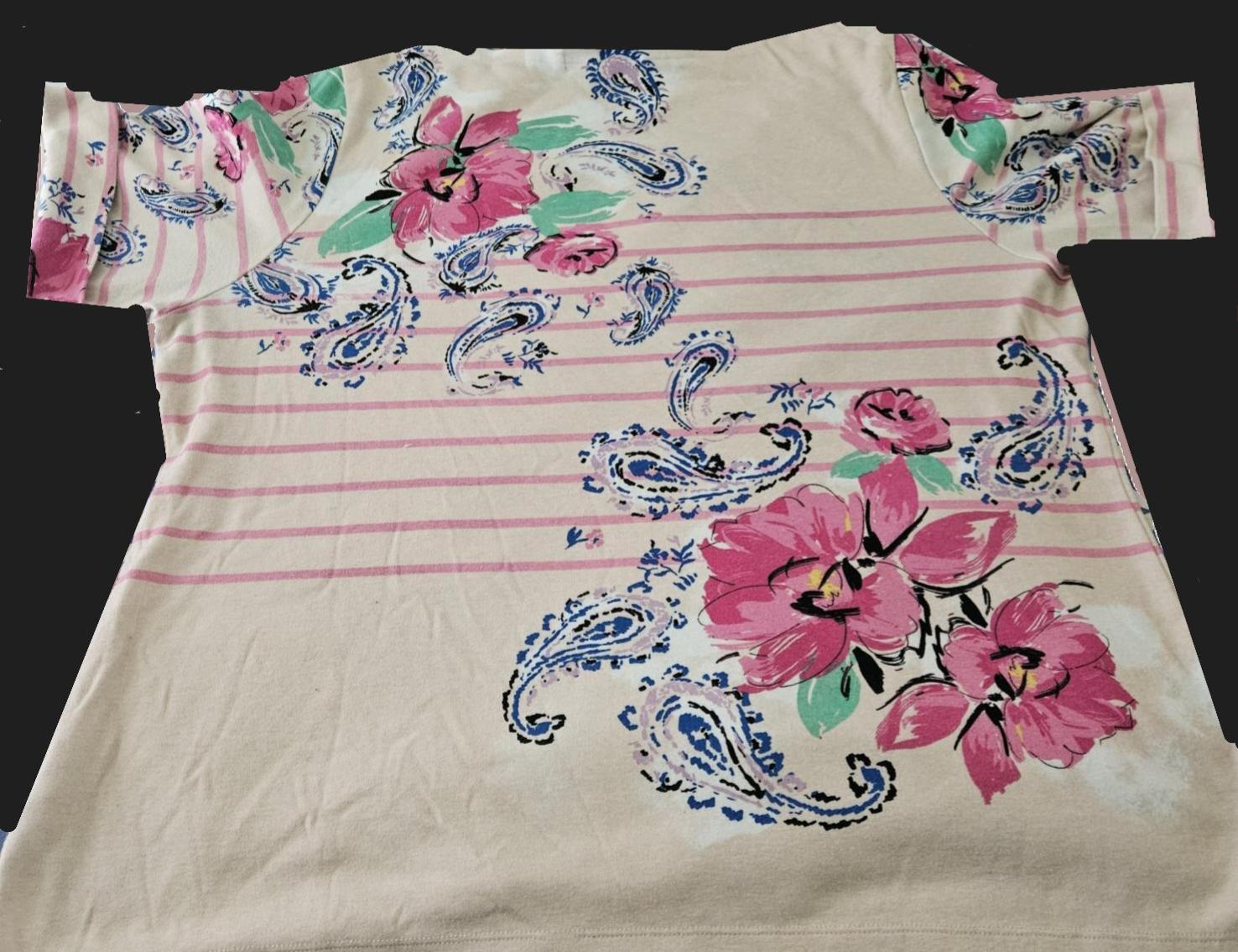 Floral and Paisley Designed Top